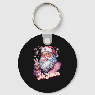 Rolig Tomte Säger Sex Sju Jul 67 Meme Xmas Nyckelring