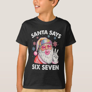 Rolig Tomte Säger Sex Sju Jul 67 Meme Xmas T Shirt