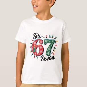 Rolig Tomte Säger Sex Sju Jul 67 Meme Xmas T Shirt