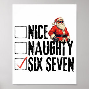 Rolig Tomte Snäll Stygg Sex Sju Meme 67 Jul Poster