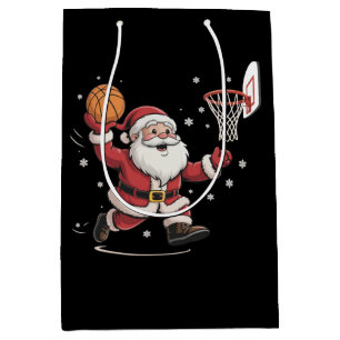 Rolig tomte som spelar basket julpresent Xmas