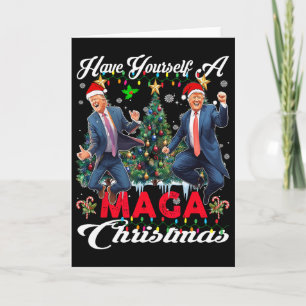 Rolig Tomte Trump Ha dig en glad mega jul Kort