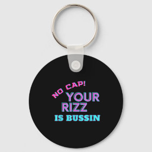 Rolig tonårsslang No Cap Your Rizz Is Bussin Meme  Nyckelring