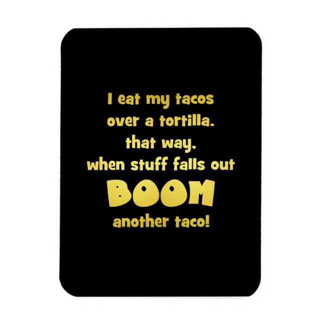 Rolig Tortilla Boom Skämt Magnet (Vertikal)