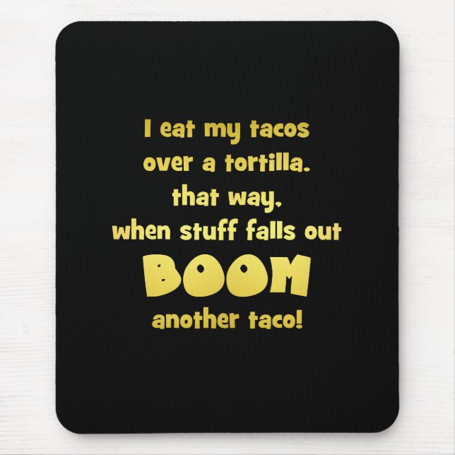 Rolig Tortilla Boom Skämt Musmatta (Framsidan)