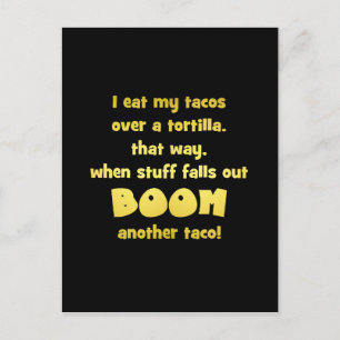 Rolig Tortilla Boom Skämt Vykort
