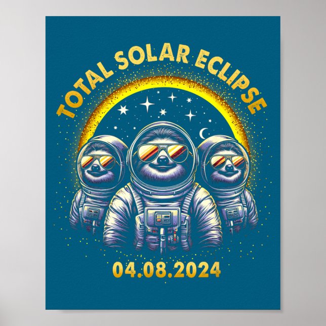 Rolig Total Solförmörkelse 04 08 Poster (Framsidan)