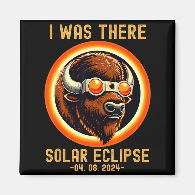 Rolig Total Solförmörkelse Vintage Magnet (Framsidan)