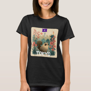 Rolig Toxyko Djur Tvättbjörn Kostym för Pojkar och T Shirt