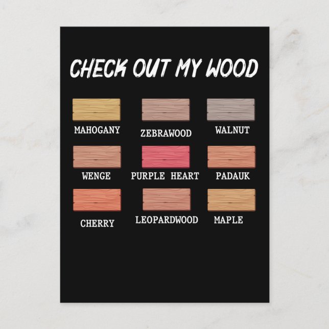 Rolig träarbetare kvick snickare hantverkare vykort (Framsida)