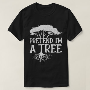 Rolig Trädbusk T-Shirt för Tysta Människor