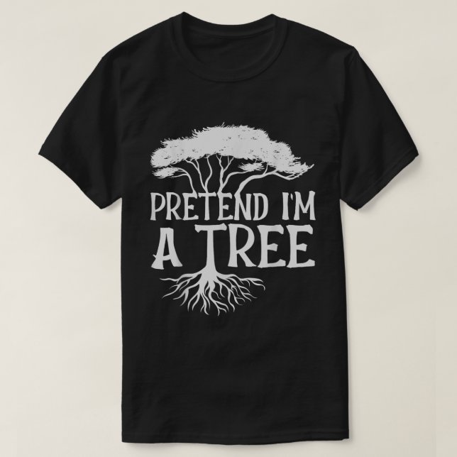 Rolig Trädbusk T-Shirt för Tysta Människor (Design framsida)