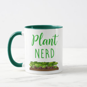 Rolig trädgårdarbeteaste Botanist för växtNerd Mugg