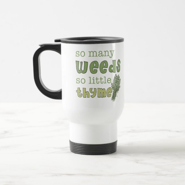 Rolig trädgårdarbeteaste travel mug för så många resemugg (Vänster)