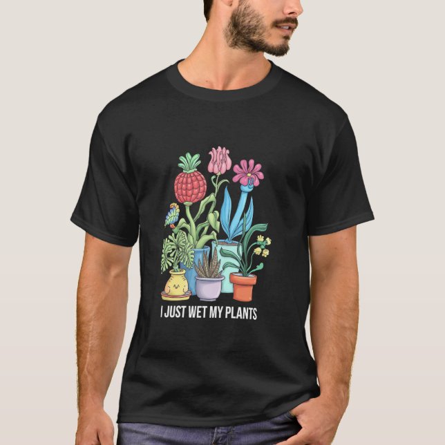 Rolig Trädgårdsdesign För Växtälskare T Shirt (Framsida)