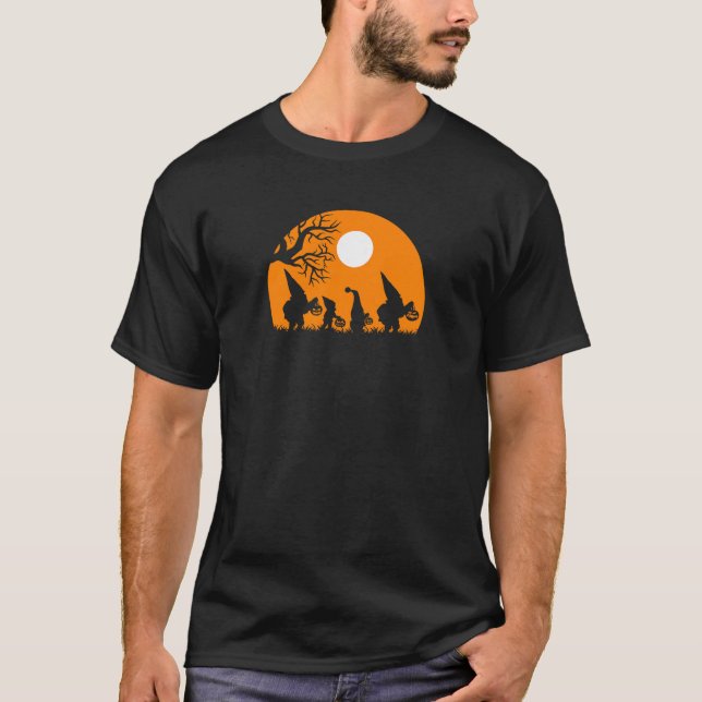 Rolig trädgårdstomte kostym Halloween Premium  T Shirt (Framsida)