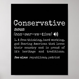 Rolig Traditionell Konservativ Definition Pro Fri Poster