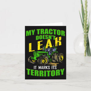 Rolig Traktor - Min traktor läcker inte Kort