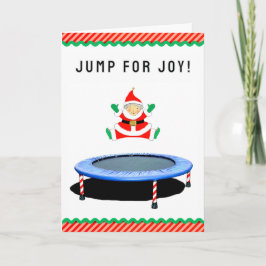 Rolig Trampolin Jul Helgkort