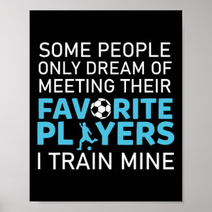 Rolig tränare för fotbollslag Sportfantast Gag O Poster