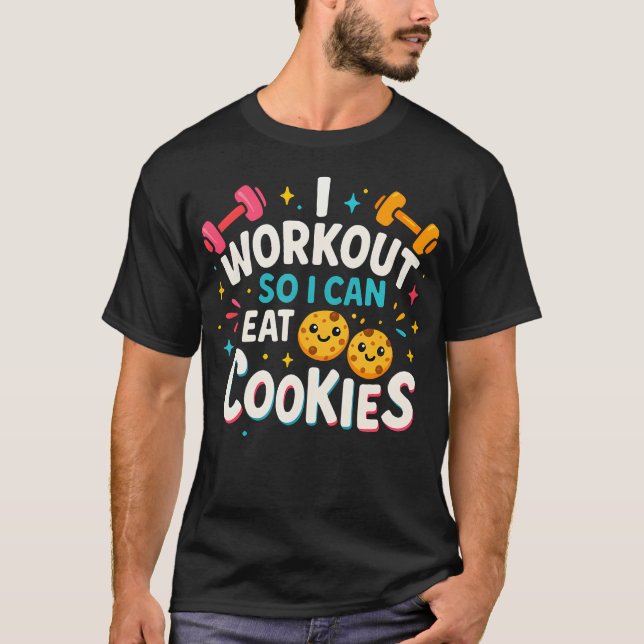 Rolig träning I Tränar så jag kan äta T Shirt (Framsida)