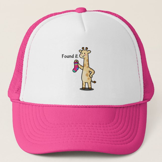 Rolig Träningshatt Med Sarcastic Giraff Mamma Färd Keps (Framsida)