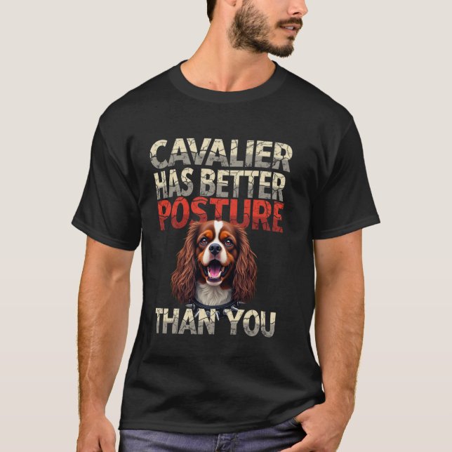 Rolig träningspresent för Cavalier King Charles Sp T Shirt (Framsida)