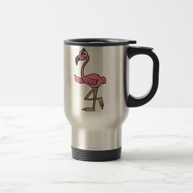 Rolig travel mug för Flamingo BW Resemugg (Höger)