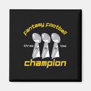Rolig trefaldig Fantasy Football League-mästare Tr Magnet