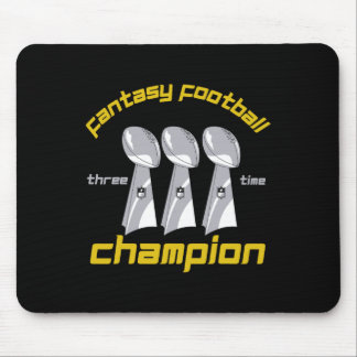 Rolig trefaldig Fantasy Football League-mästare Tr Musmatta