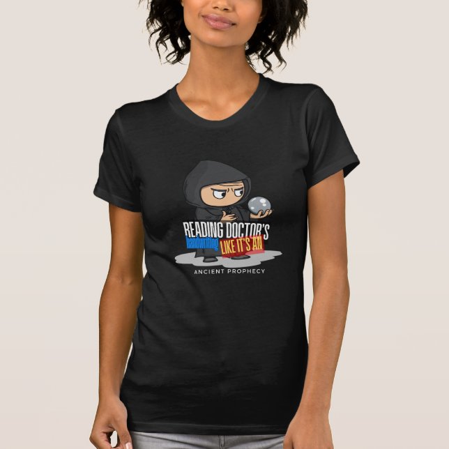 Rolig Trendig Apotekstekniker Sjukvård MD T Shirt (Framsida)