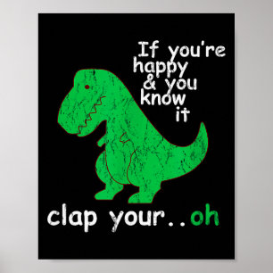 Rolig Trex T Rex Tröja Av Londonseite_ Om Du Är G Poster