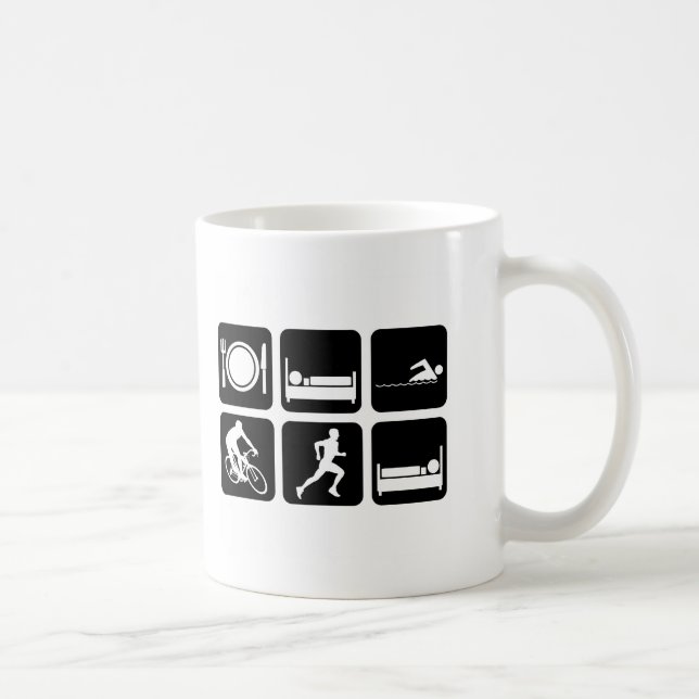 Rolig triathlon kaffemugg (Höger)