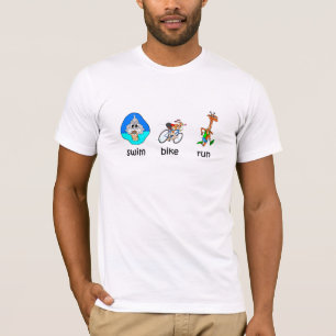 Rolig triathlon t shirt