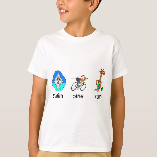 Rolig triathlon t-shirt (Framsida)