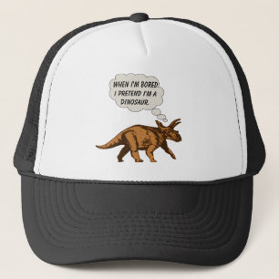 Rolig TriceratopsDinosaur Truckerkeps