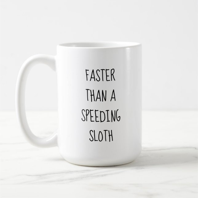 Rolig Trögdjur Sjov  Kaffemugg (Vänster)