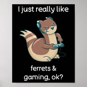 Rolig Tröj för Illern Älskande Datorspelare Jag äl Poster