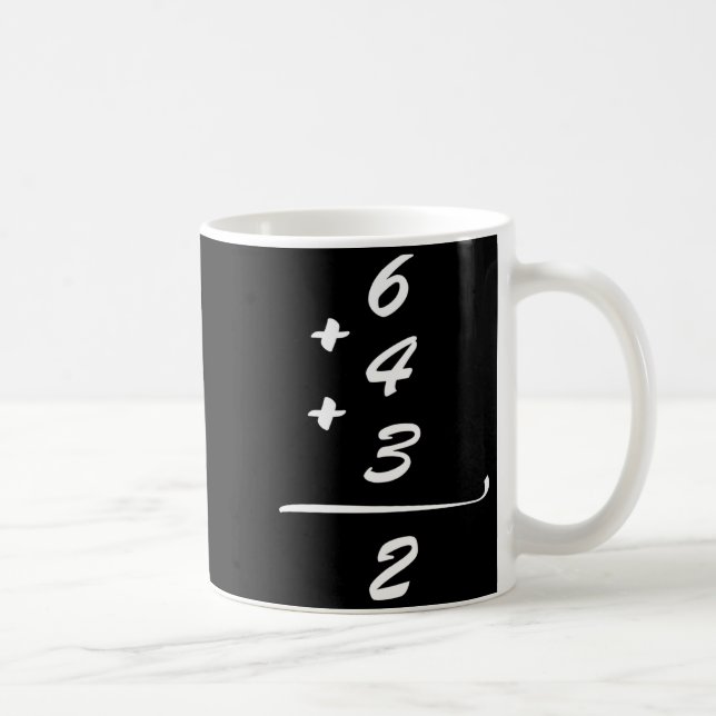 Rolig Tröja 6 4 3 2 Baseboll Kaffemugg (Höger)