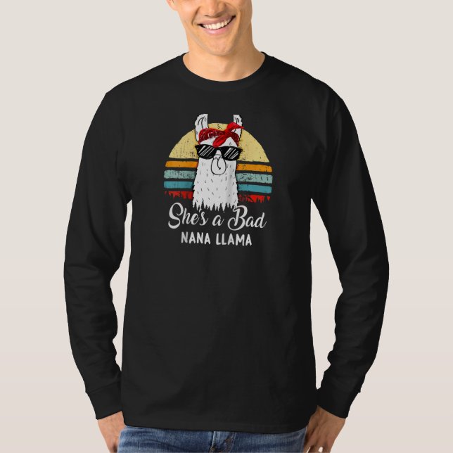 Rolig tröja är en dålig Nana Llama Tshirt Mamma Ma (Framsida)