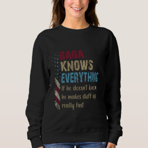 Rolig tröja Baba Know All - Grandpa Gift