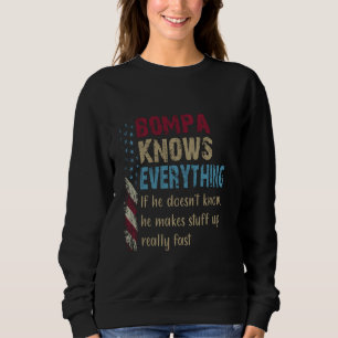 Rolig tröja Bompa Know All - Grandpa Gift