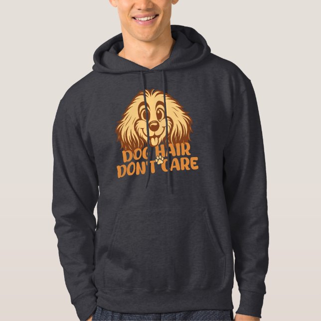 Rolig Tröja för Hundälskande Män Hoodie (Framsida)