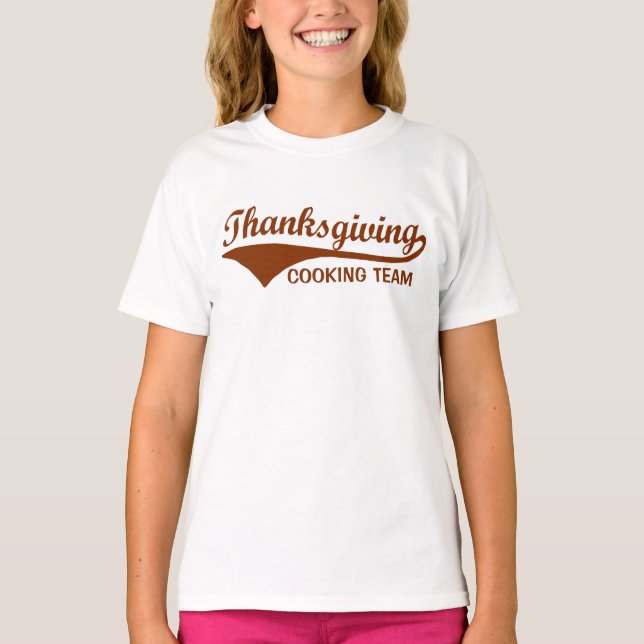 Rolig tröja för thanksgivingmatlagninglag (Framsida)
