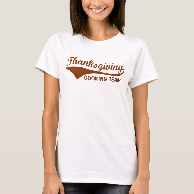 Rolig tröja för thanksgivingmatlagninglag (Framsida)