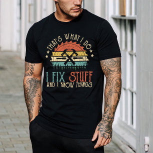 Rolig tröja, Mekaniskt fartyg, jag fixar Saker Vin T Shirt