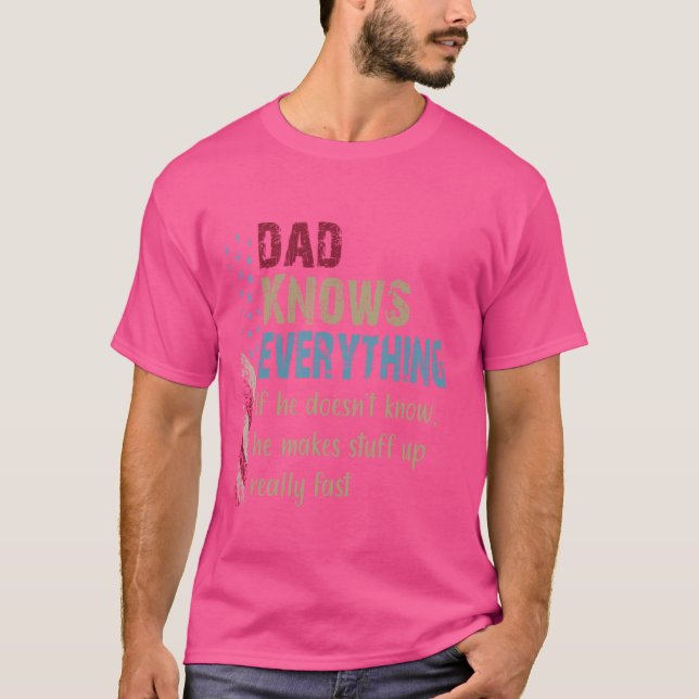 Rolig tröja Pappa Know Allt - morfar Gift (Framsida)