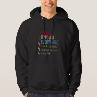 Rolig tröja Pepa Know All - Grandpa Gift Hoodie