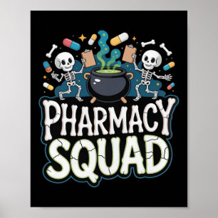 Rolig tröja Pills Pharmacy Pharmacist Squad Hallow Poster