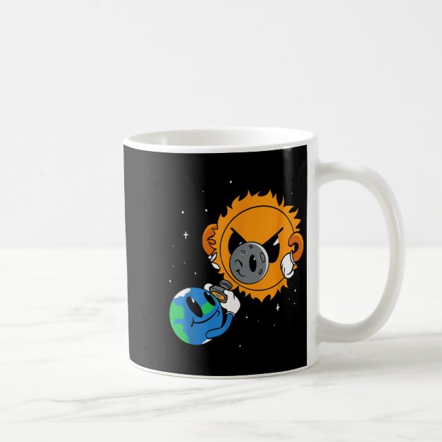 Rolig Tröja Solförmörkelse Kaffemugg (Höger)